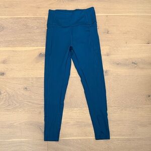 High-Rise Victoria’s Secret Teal Leggings with Pockets, Size 4